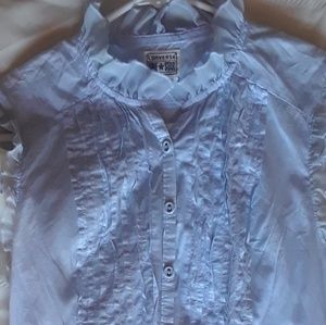 Converse cute ruffle blouse